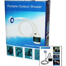 Fırsatkolik Şarjlı Taşinabilir Seyyar Duş Seti Pompa Hortum D.başlık