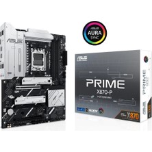 Asus Prime X870-P 8000MHZ(OC) Ddr5 Soket Am5 M.2 HDMI Atx Anakart (Kdo)