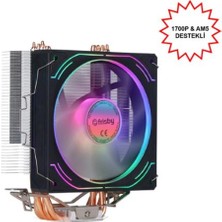 Frisby FCL-F1334C Intel 1366-115X-1200-1700-AMD Am2-Am2+-Am3-Am4-Am5 Cpu Fanı (Kdo)