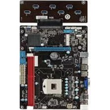 Seclife Esonic Qs8-Btc Combo Intel Celeron Işlemcili HM65 1600 Mhz Ddr3 Soket 988 Atx 8li Mining Anakart (Kdo)