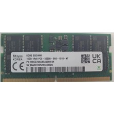 Sk Hynix Sk-Hynix HMCG78AGBSA095N 16GB Ddr5 5600MT CL46 262 Pin Sodımm, 1.1V Notebook Ram Bellek (Kdo)