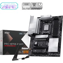 Msi Pro X870E-P Wıfı Ddr5 Amd X870E Am5 Soket Ddr5 8200+(OC)MHZ Atx Oyuncu (Gaming) Anakart (Kdo)