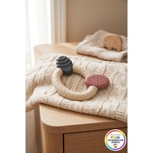 Vivenda Bebek Diş Kaşıyıcı Dişeti Masajı Yapan Farklı Dokulu Silikon Kaşıma Halkası 8x6 cm