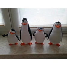 Axelon Madagaskar Penguenleri Skipper, Kowalski, Rico ve Private 4'lü Figür Seti
