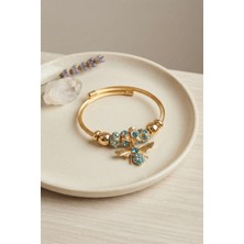 Mç Plus Erb Mavi Arı Model Gold Renk Charm Bileklik