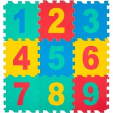 Fitready 9 Parça Eğitici Rakamlar Puzzle Çocuk Oyun Matı - Eva Yer Karosu (Her Parça 33X33 Cm)