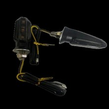 Empressco Motosiklet Sinyal Lamba Üniversal 12V Füme Cam Sarı LED 2'li
