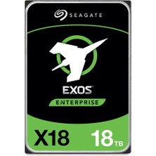 Seagate 18TB Exos X18 7200RPM 256MB Sata 6gbit-Sn ST18000NM000J Sabit Disk (Boğaziçi Garantili) (Kdo)