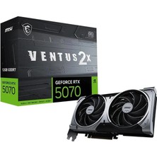 Msi Geforce RTX5070 12G Ventus 2x Oc 12GB Gddr7 192 Bit Dlss 4 Ekran Kartı (Kdo)