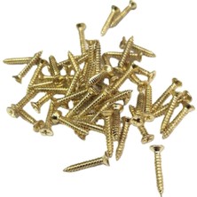 Twin Store Sarı 1000 Adet Klips Vidası 2,2X13 mm Yhb - Konik Başlı Kutu, Sandık, Ayak, Askı, Mini Vida