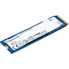 Kingston 2tb Nv3 SNV3S-2000G 6000-5000MB-S Pcı-Express 4.0 M.2 SSD Disk (Kdo)