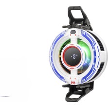Twin Store Klipsli Telefon Soğutucu Fan Rgb Isı Göstergeli Beyaz CX16