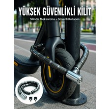 Armüz Şeffaf Pvc Kaplamalı Dayanıklı Motosiklet ve Bisiklet Güvenlik Kilidi