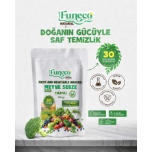 FUNECO Natural Meyve & Sebze Yıkayıcı 100G (30 Kullanımlık) - Bitki ve Mineral Bazlı Temizleyici Toz