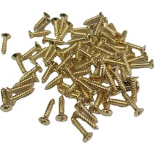 Twin Store Sarı 1000 Adet Klips Vidası 2,2x9,5 mm Yhb - Konik Başlı Kutu, Sandık, Ayak, Askı, Mini Vida