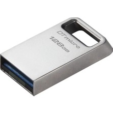 Kingston DTMC3G2-128GB Datatraveler Micro 200MB-S Metal USB 3.2 Gen 1 Flash Bellek (Kdo)