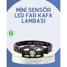 Die Grup El Sensörlü LED Far Suya Dayanıklı Şarjlı Kafa Lambası