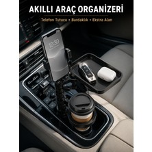Die Grup Araç Konsolu Için Telefon Tutuculu Bardaklık Düzenleyici