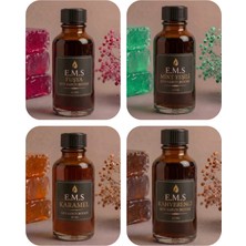 E.M.S Fuşya - Mint Yeşili - Karamel - Kahverengi Sıvı Sabun Boyası 4 x 20 Ml.