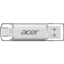 Acer 256GB USB 3.2 UT300-256GB Usb-A+Usb-C Çift Taraflı Metal Flash Bellek (Kdo)