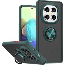 Mey Ithalat®   Redmi Note 15 Pro 5g Montreal Yüzüklü Silikon Kapak - Yeşil