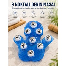 Marsilyan 9 Bilyeli El Şeklinde Omuz Bacak Masaj Aleti Masaj Eldiveni Giyilebilir Plastik Vücut Sıkılaşt�