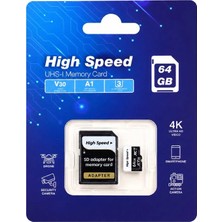 OEM Elba High Speed 64GB A1 V30 U3 Micro Hafıza Kartı CLASS10 (Kdo)
