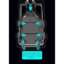 Bisiklet Motosiklet ve Scooter Için Gidon Uyumlu Telefon Tutucu Orjinal Malzeme Yüksek Kalite Güneşlik Tasarımlı Universal Modellere Uyumlu Kolay Kurulum Mt-E