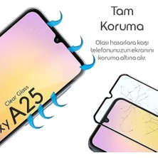 Wheat Grains Global Store Galaxy A25 Için Ekran Koruyucu 9h Sertlikte Anti-Static Temperli Cam Görüntü Kalitesini ve Dokunmatiği Etkilemeyen Çizilme ve Darbelere Karşı Ekranı Kaplayan Premium Galaxy A25 Koruma