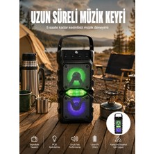Armüz Taşınabilir Kablosuz Bluetooth Hoparlör Uzun Pil Ömrü LED Işıklı Yeni Nesil