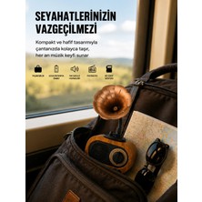 Armüz Şarjlı Mini Retro Radyo Bluetooth Hoparlör Çoklu Bağlantı Seçenekli Yeni Nesil