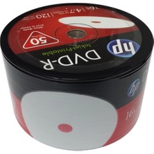 Hp Dvd-R 4,7GB-120MIN 16X 50 Li Shrink Printable (Kdo)