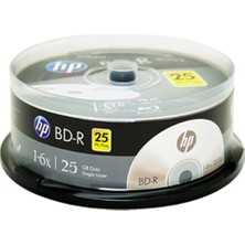 Hp Blu-Ray Bd-R 6x 25GB 25LI Cake Box Printable (Kdo)