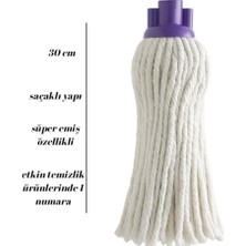 TeOra Store 30 cm Saçaklı Mop – Süper Emiş Gücü, Dayanıklı ve Etkili Temizlik Başlığı
