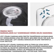 2 Adet 250 ml Çift Cidarlı Borosilikat Cam Kupa Bardak Termisil Isıya Dayanıklı Şeffaf Kahve Çay Latte Espresso Fincanı Cam Bardak Seti