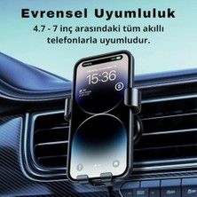 TeOra Store Metal Age Sarsılmaz Havalandırma Için Ayarlanabilir Metal Araç Içi Telefon Tutucu Araç Tutucu