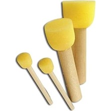 Wheat Grains Global Store Sünger Tampon Fırça Seti 4'lü (Ponpon Fırça)
