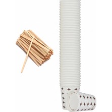 TeOra Store Pratik Ikram Seti - 50 Adet Karton Bardak (7 Oz) + 50 Adet Ahşap Karıştırıcı