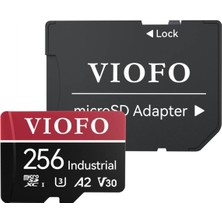 TeOra Store Viofo High Endurance 256GB Class 10 A2 V30 100MB/S Okuma 90MB/S Yazma Micro Sd Hafıza Kartı