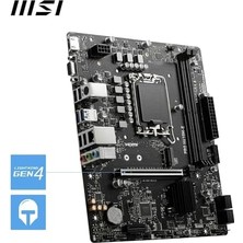 Msı MB Pro H610M-E Soket 1700 Ddr5 5600MHZ(OC) HDMI VGA M.2 Usb3.2 1x 1g Lan Matx