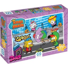 Wheat Grains Global Store - Sokakta Hip Hop  Temalı 100 Parça 34X24CM Çocuk Puzzle Yapboz Serisi