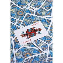Mavi Pvc Plastik Su Geçirmez Iskambil Poker Oyun Kağıdı RD60MV