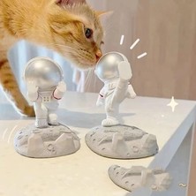 TeOra Store Çok Fonksiyonlu Astronot Uzay Adamı Cep Telefonu Standı Komik Sevimli Astronot Heykeli Telefon Tutucu, Ofis Dekorasyonu Masaüstü Komidin Braketi Tutucu
