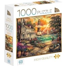 TeOra Store Taş Ev 1000 Parça 2,2mm Kalınlık 48X68CM Profesyonel Hobi Puzzle Yapboz Serisi