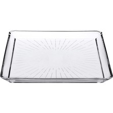 TeOra Store Madlen Servis Tabağı 68683 Madlen Crystal Glass 24X24