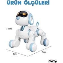 TeOra Store / 30 Fonksiyonlu Uzaktan Kumandalı Şarjlı Sesli Işıklı Dokunma Algılama Programlama Robot Köpek El Sensörlü Şarjlı Işıklı Müzikli Dansçı Robot Köpek ve Kedi (Köpek)