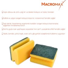 TeOra Store Tırnak Koruyuculu Bulaşık Süngeri 8’li Paket – Ergonomik Yeşil Klasik Sünger