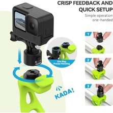 TeOra Store Telesın Hızlı Çıkarma Esnek Montaj Sarma Bandı, Bisiklet Gidon Rulo Çubuk Tüp Çubuk Çubuk Montaj Aksesuarı Aksiyon Kameraları Için (Gopro, INSTA360, Djı) (Siyah, Hızlı Çıkarma)