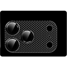 TeOra Store Senon Apple iPhone 17 Pro Max Için Zore Cl-21 Karbon Kamera Lens Koruyucu (Siyah)