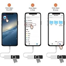 Iphone Ipad Için Lightning To Otg Adapter Dişi USB Dönüştürücü Adaptör Flash Disk Yedek Alma
